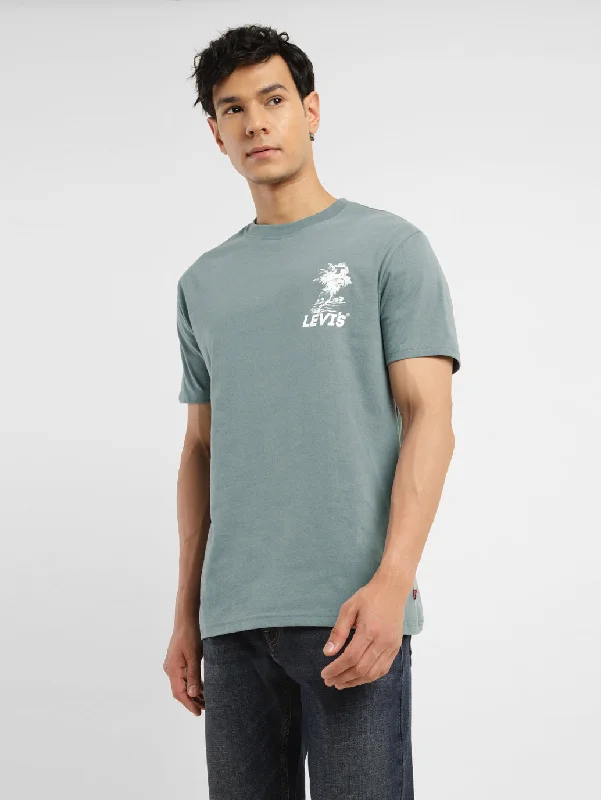 men's holiday-themed t-shirts -Men's Brand Logo Slim Fit T-shirt