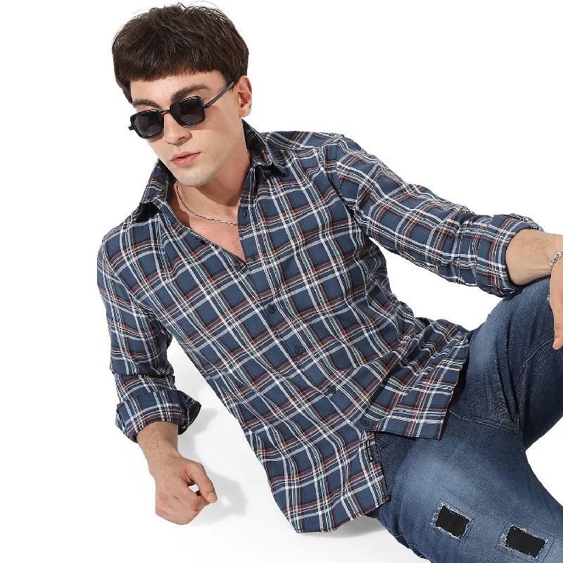 men's checkered shirts -Men's Checkered Casual Shirt