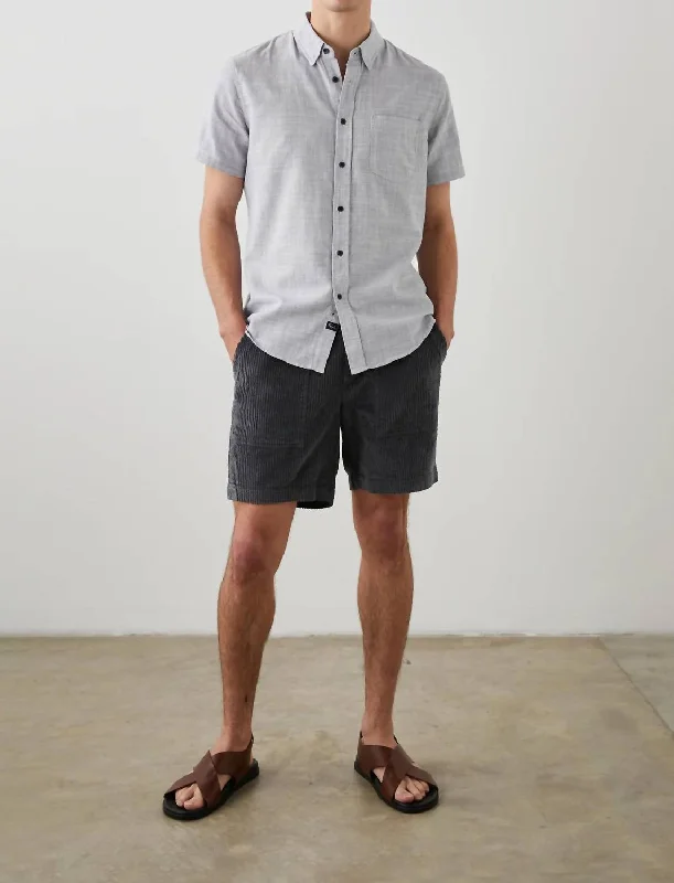 men's custom-fit shirts -Men's Fairfax Shirt In Iron Gate