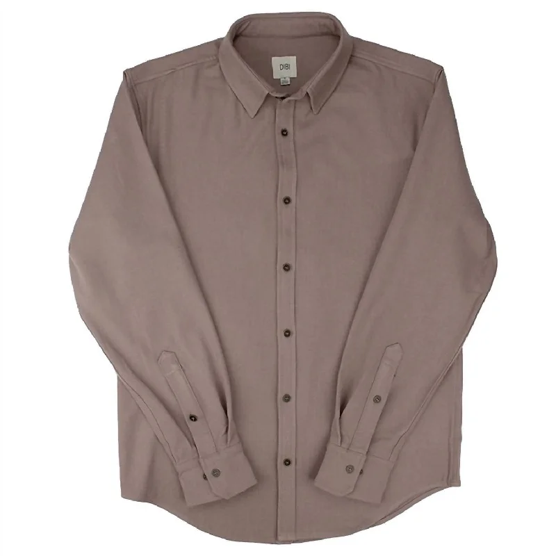 men's patterned shirts -Men's Heavy Tech Work Shirt In Smokey Thistle