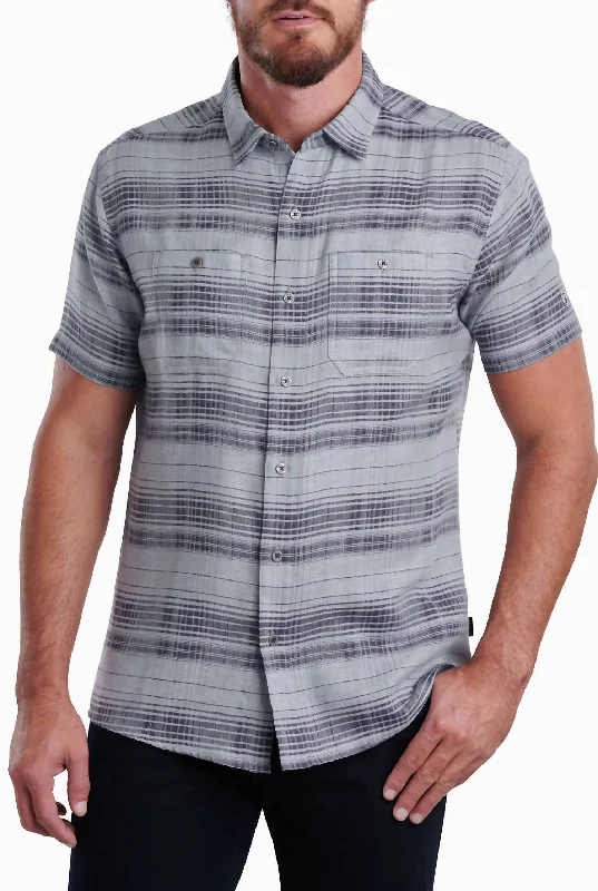 stylish button-down shirts for men -Men's Skorpio Button Down Shirt In Slate