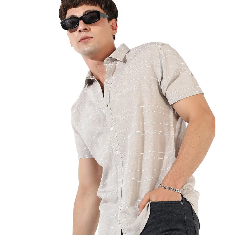 men's luxury dress shirts -Men's Textured Casual Shirt