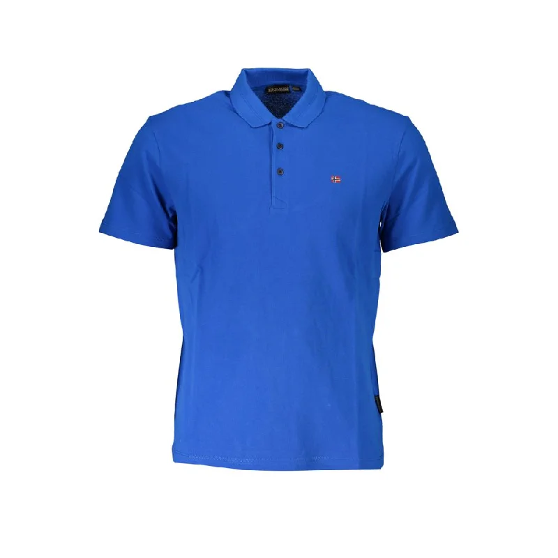 men's luxury cotton polo shirts -Napapijri  Cotton Polo Men's Shirt