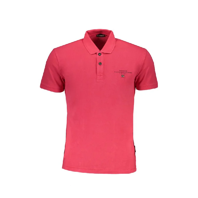 men's breathable polo shirts -Napapijri  Cotton Polo Men's Shirt