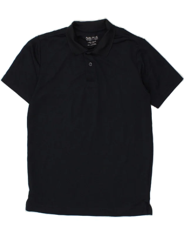 lightweight polo shirts for men -NAUTICA Boys Regular Polo Shirt 14-15 Years Large  Navy Blue Polyester