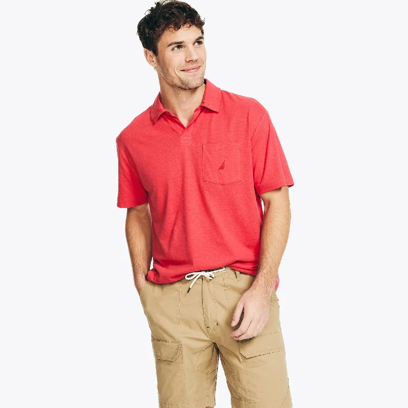 custom-fit polo shirts for men -Nautica Mens Sustainably Crafted Classic Fit Polo