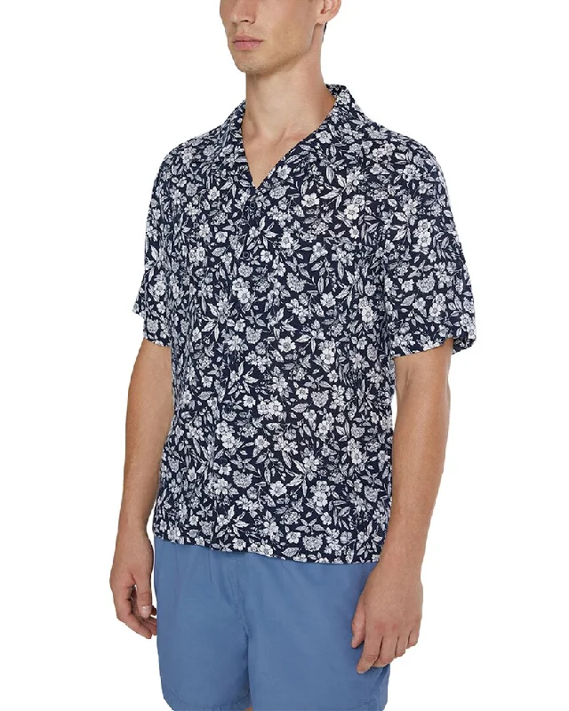 men's high-quality shirts -Onia Air Linen-Blend Convertible Vacation Shirt