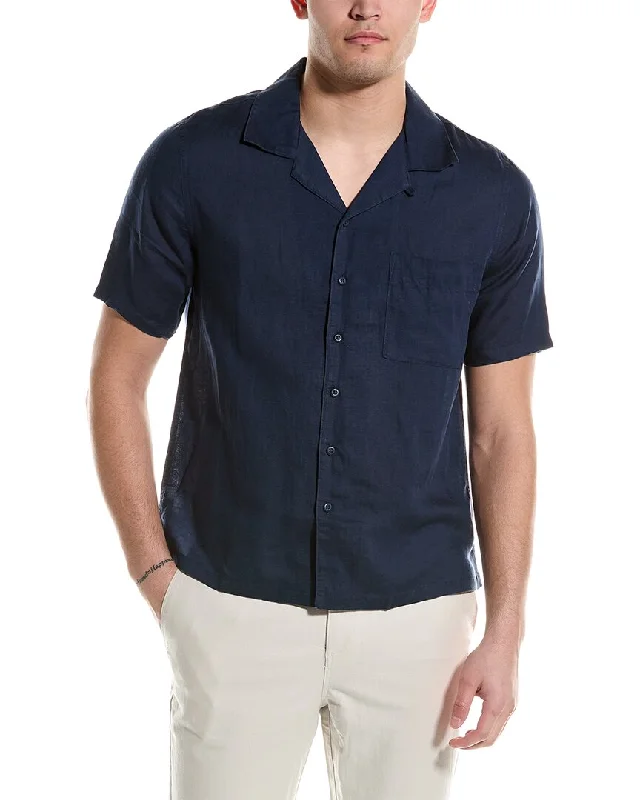 men's everyday button-up shirts -Onia Jack Air Linen-Blend Shirt