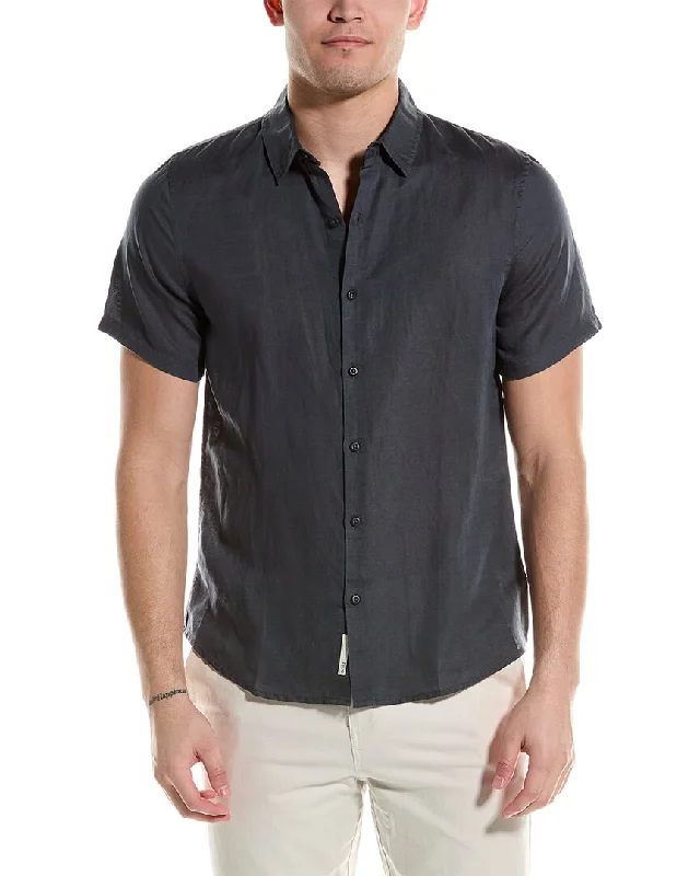 men's polo-style shirts -Onia Jack Air Linen-Blend Shirt