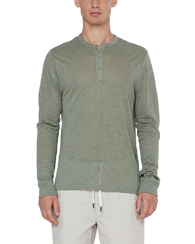 men's colorful shirts -Onia Long Sleeve Henley Shirt