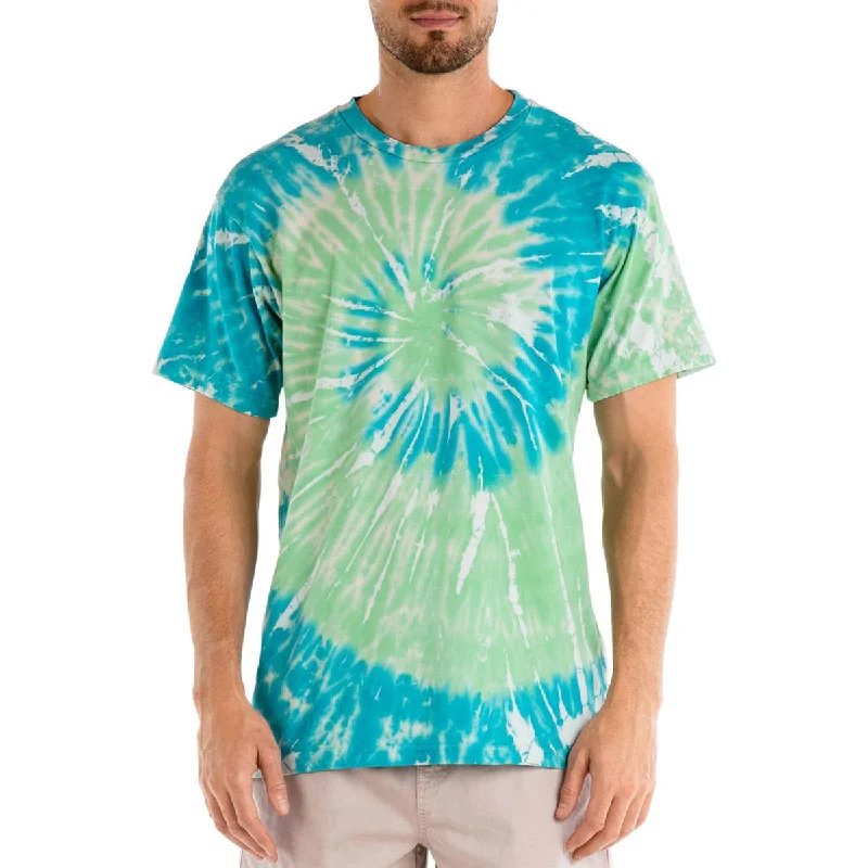 comfortable t-shirts for men -Original Paperbacks Mens Portland Spiral Tie-Dye Crewneck T-Shirt