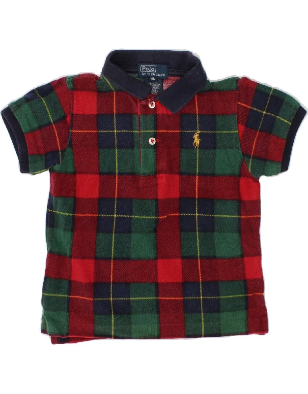 men's casual polo shirts for work -POLO RALPH LAUREN Baby Boys Polo Shirt 12-18 Months Multicoloured Check