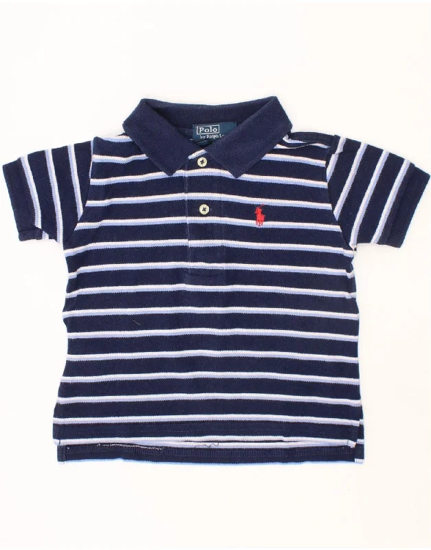 men's polo shirts for sports -POLO RALPH LAUREN Baby Boys Polo Shirt 9-12 Months  Navy Blue Striped