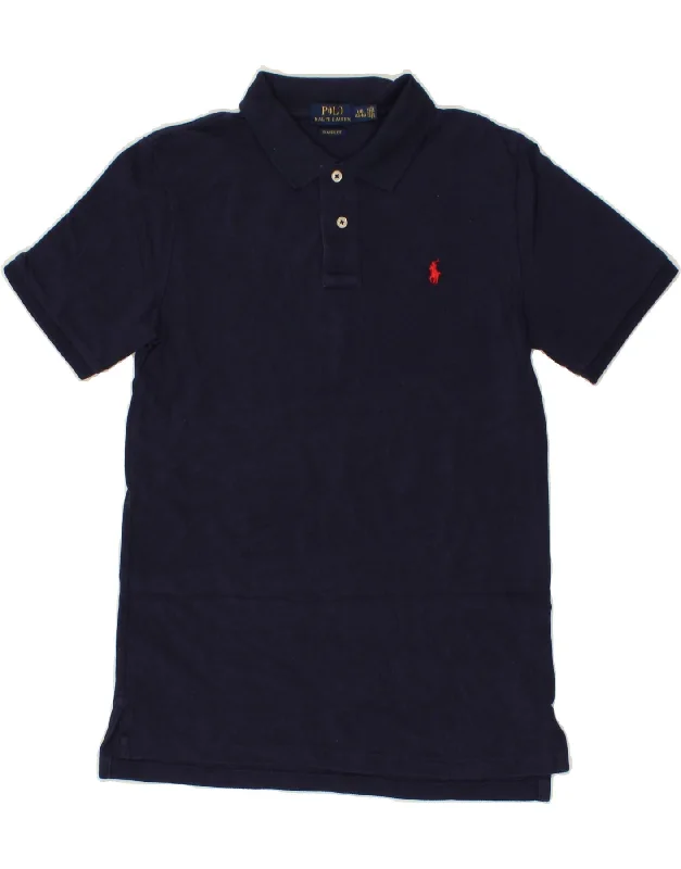 casual pique polo shirts for men -POLO RALPH LAUREN Boys Classic Fit Polo Shirt 14-15 Years Large  Navy Blue