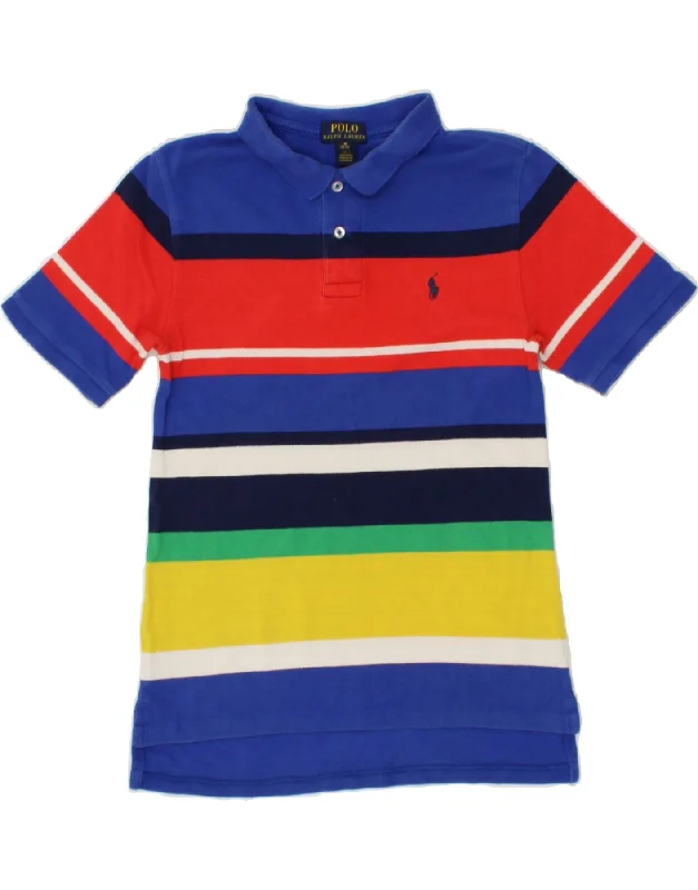 trendy polo shirts for men -POLO RALPH LAUREN Boys Polo Shirt 10-11 Year Medium  Multicoloured