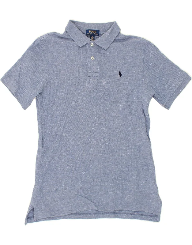 men's athletic polo shirts -POLO RALPH LAUREN Boys Polo Shirt 14-15 Years Large Blue Cotton