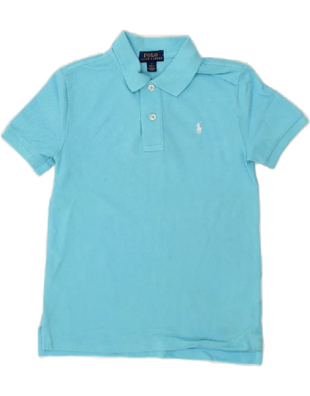 men's polo shirts for golf tournaments -POLO RALPH LAUREN Boys Polo Shirt 6-7 Years Blue Cotton