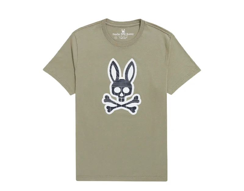 men's dress shirts with patterns -Psycho Bunny Liam Wet Sand Men's Tee Shirt B6U138S1PC-WTD