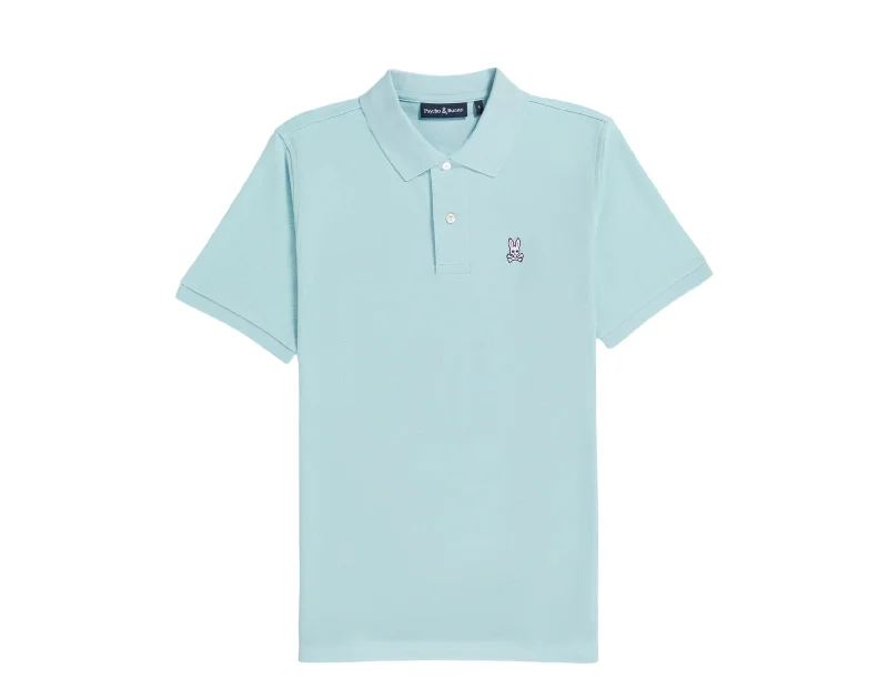 men's versatile plaid shirts -Psycho Bunny Men's Classic Polo Seafoam B6K001Y1PC-SEF