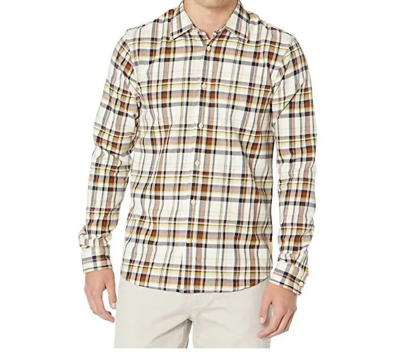 men's holiday-themed shirts -Regular Fit Worker Shirt In Multi