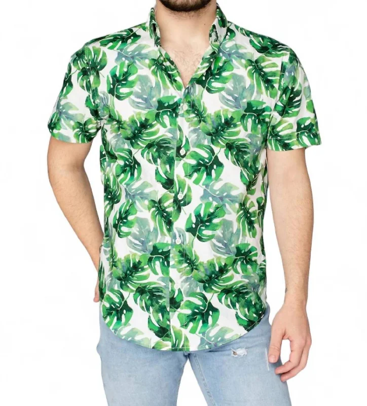 men's comfy casual shirts -Robert Button Down Dress Shirt In Maui