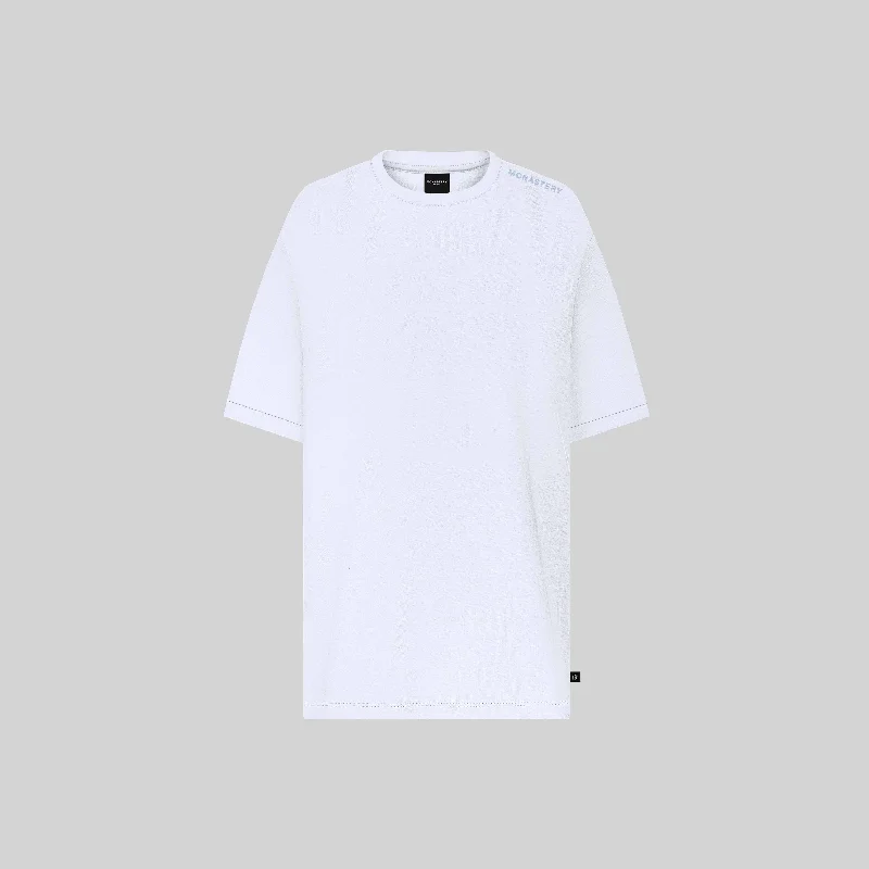 men's soft jersey t-shirts -ROSSO T-SHIRT OVERSIZE WHITE