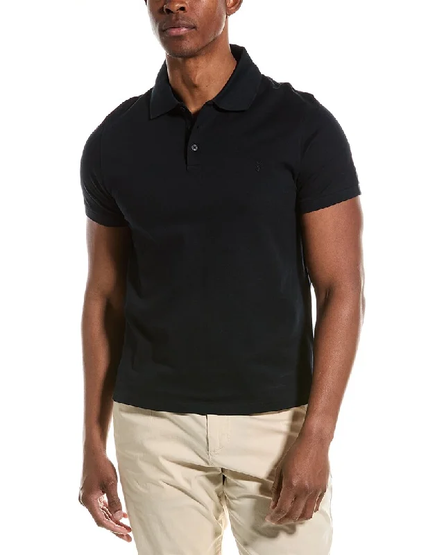 men's striped cotton polo shirts -Saint Laurent Polo Shirt