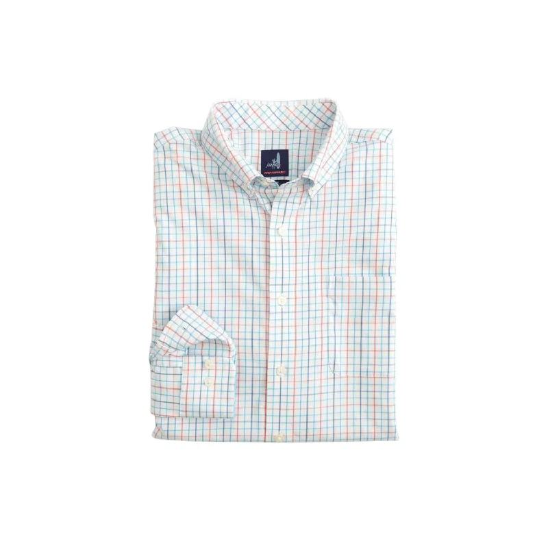 men's plaid button-up shirts -Sav Button Down Shirt In Confetti