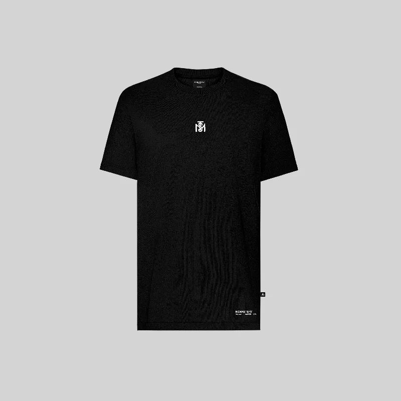 men's athletic cotton t-shirts -SENTINEL T-SHIRT BLACK