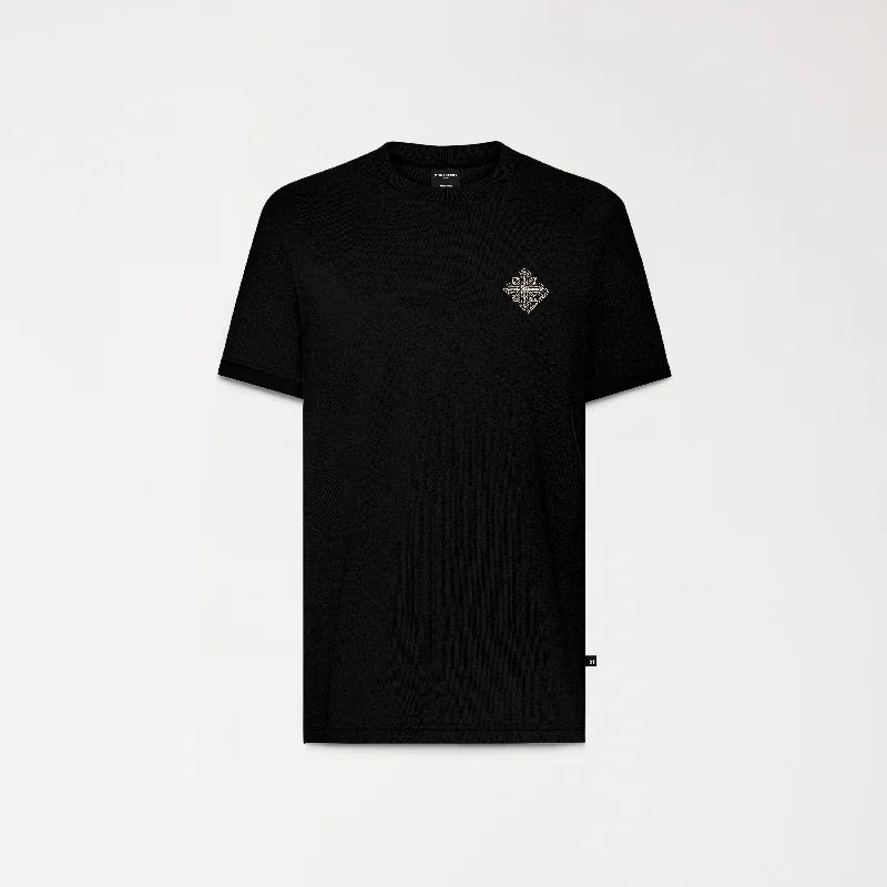 comfortable cotton t-shirts -CATTERDALE T-SHIRT BLACK