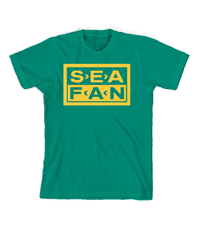 vintage graphic tees for men -SEA FAN Green w/Yellow