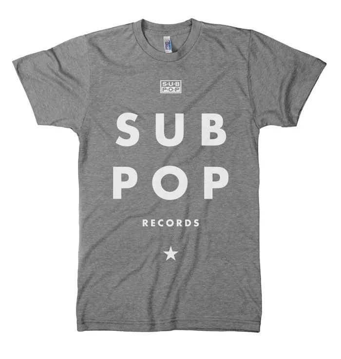 men's stylish printed tees -Sub Pop Futura Grey Shirt