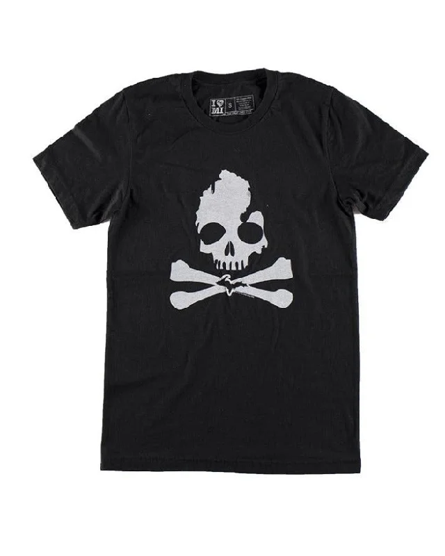 men's printed t-shirts -The Great Lakes State Michigan Skull & Bones T-Shirt