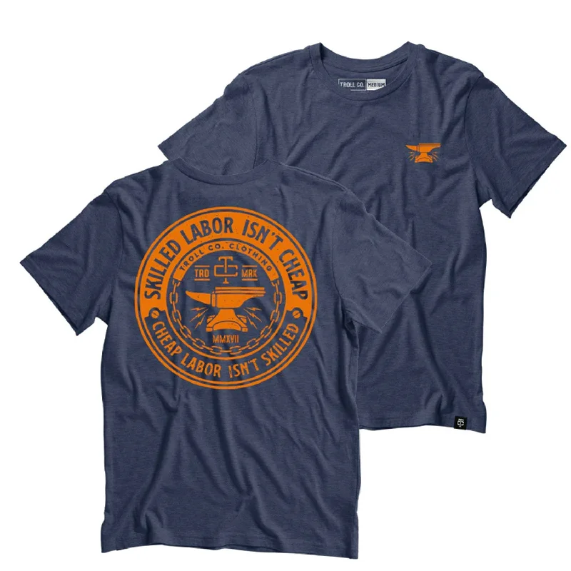 eco-friendly t-shirts for men -Troll Co. Men's "Skilled Labor Isn't Cheap" Graphic T-Shirt