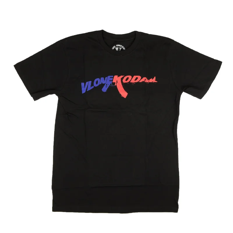 men's printed logo t-shirts -Vlone X Kodak Black T-Shirt - Black