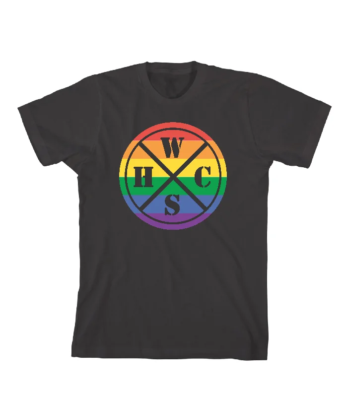 men's t-shirts for summer -West Seattle Hardcore Rainbow T-Shirt