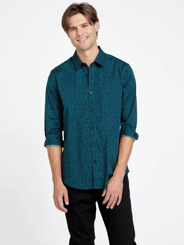 men's light-weight shirts -Zarry Floral Long-Sleeve Shirt