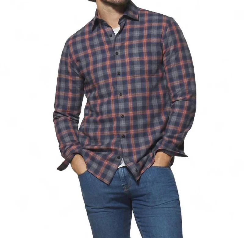 men's linen button-down shirts -Zula Long Sleeve Shirt In Wake