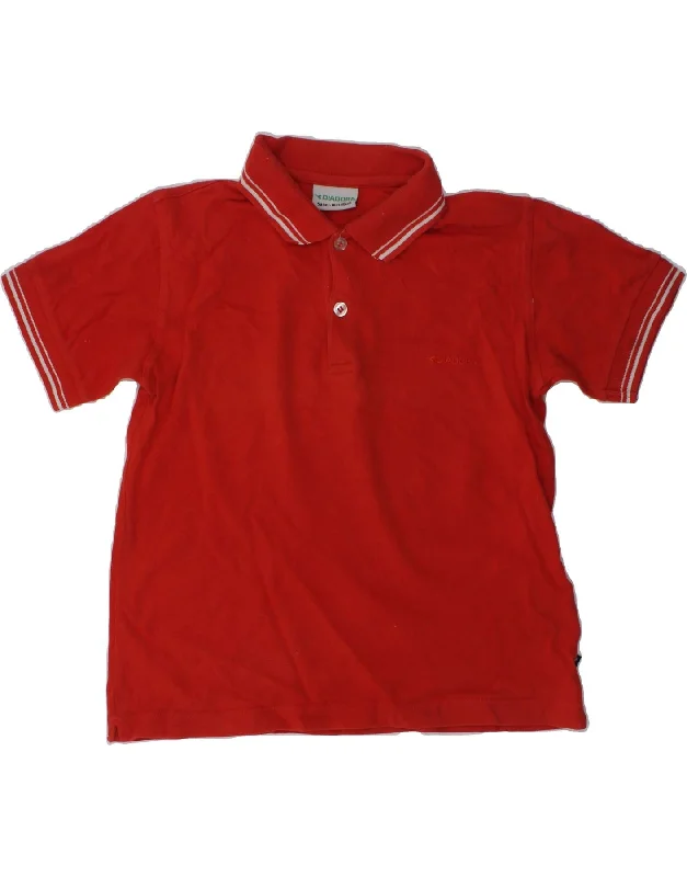 casual golf polo shirts for men -DIADORA Boys Polo Shirt 4-5 Years Red Cotton