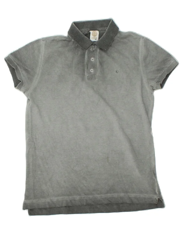 men's classic fit cotton polo shirts -DONDUP Boys Polo Shirt 13-14 Years Grey Cotton