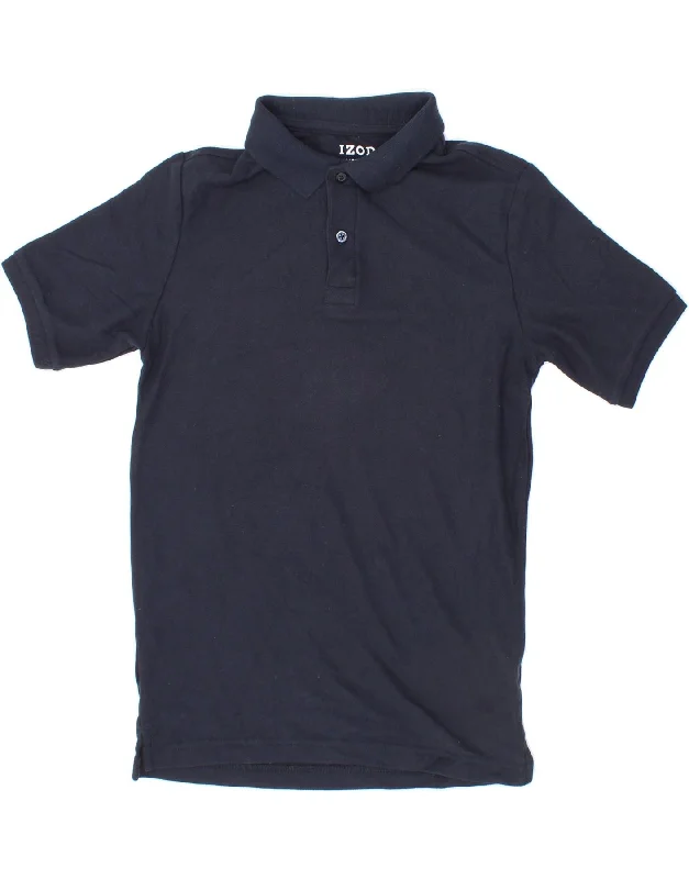 modern fit polo shirts for men -IZOD Boys Polo Shirt 14-15 Years Large Navy Blue Cotton