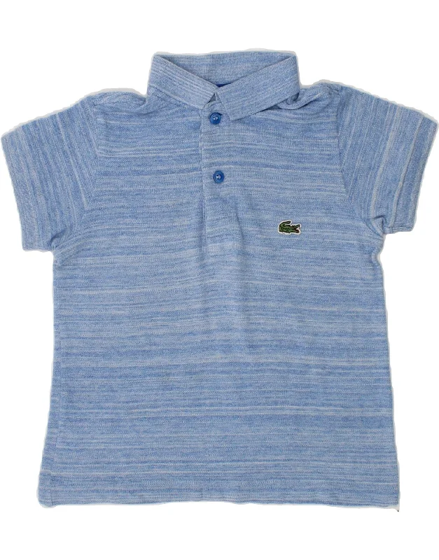 breathable long sleeve polo shirts -LACOSTE Baby Boys Polo Shirt 18-24 Months Blue Cotton