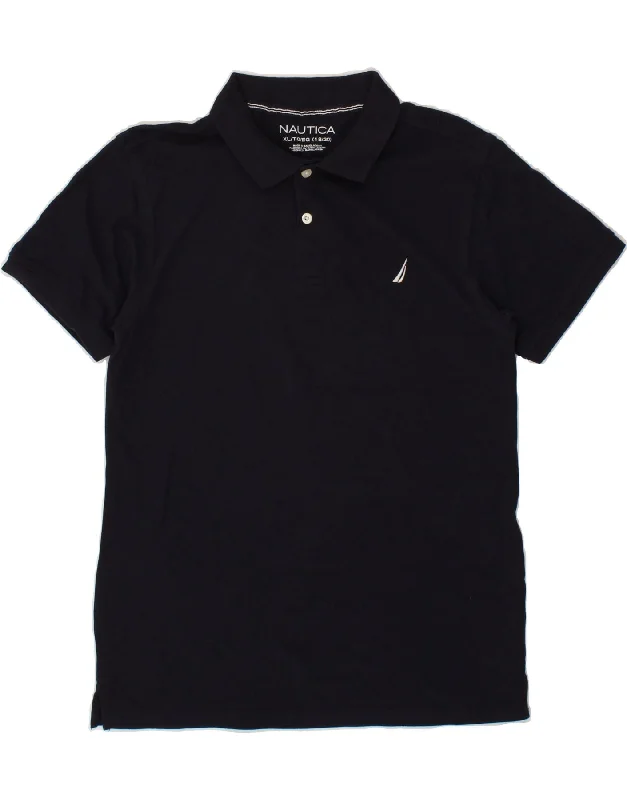 men's basic polo shirts -NAUTICA Boys Tall Polo Shirt 15-16 Years XL  Navy Blue Cotton