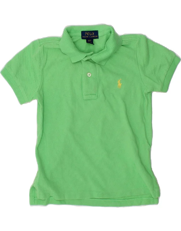 men's regular pique polo shirts -POLO RALPH LAUREN Baby Boys Polo Shirt 18-24 Months Green Cotton