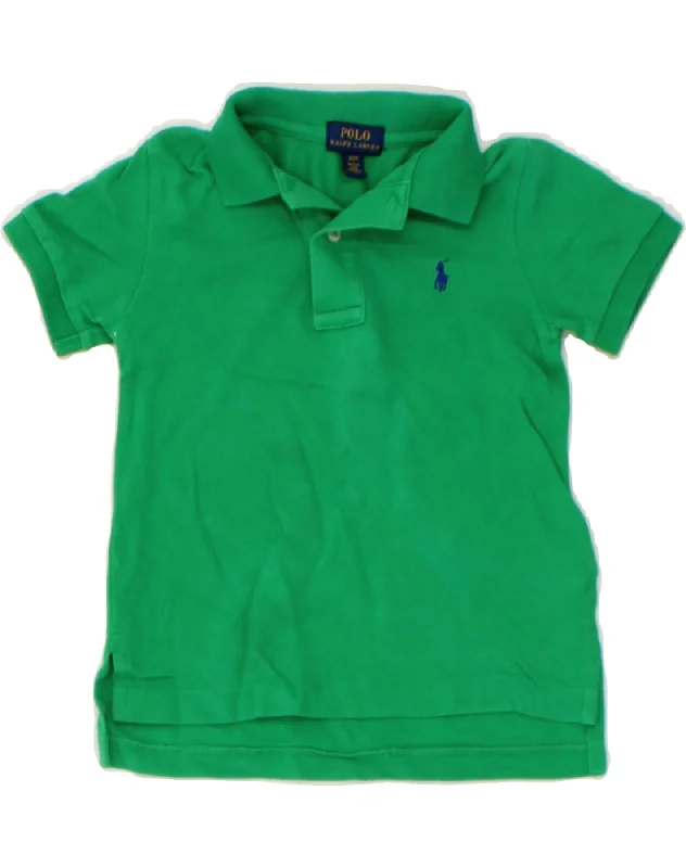 men's casual pique polo shirts -POLO RALPH LAUREN Baby Boys Polo Shirt 18-24 Months Green Cotton