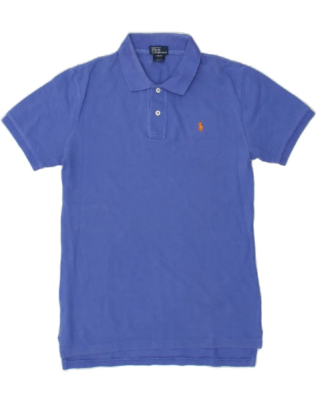 men's casual polo shirts for work -POLO RALPH LAUREN Boys Polo Shirt 14-15 Years Large  Blue Cotton