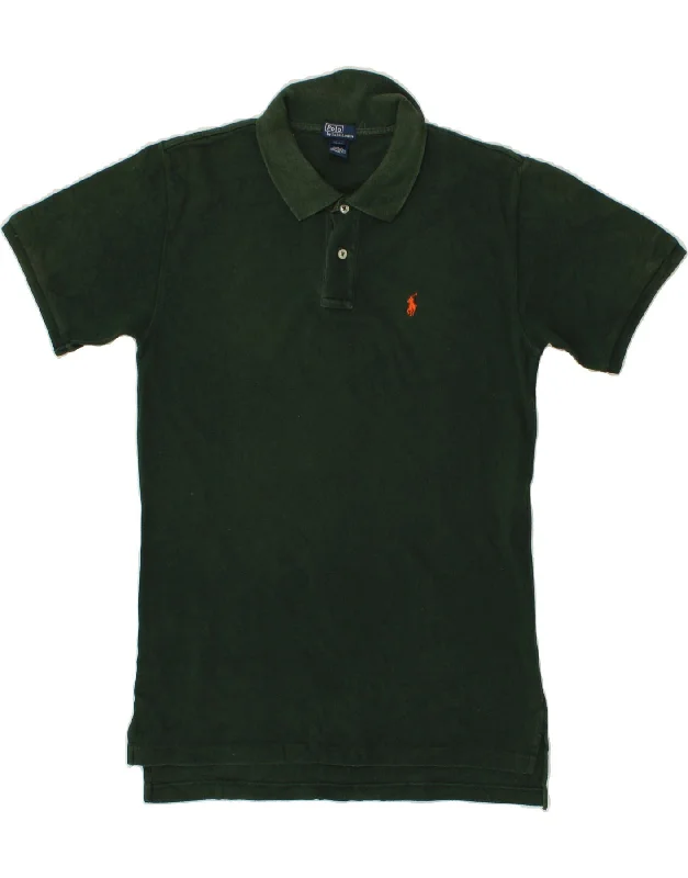 men's basic polo shirts -POLO RALPH LAUREN Boys Polo Shirt 15-16 Years XL Green Cotton