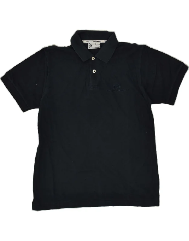 casual polo shirts for men -SERGIO TACCHINI Boys Polo Shirt 14-15 Years XL Navy Blue Cotton