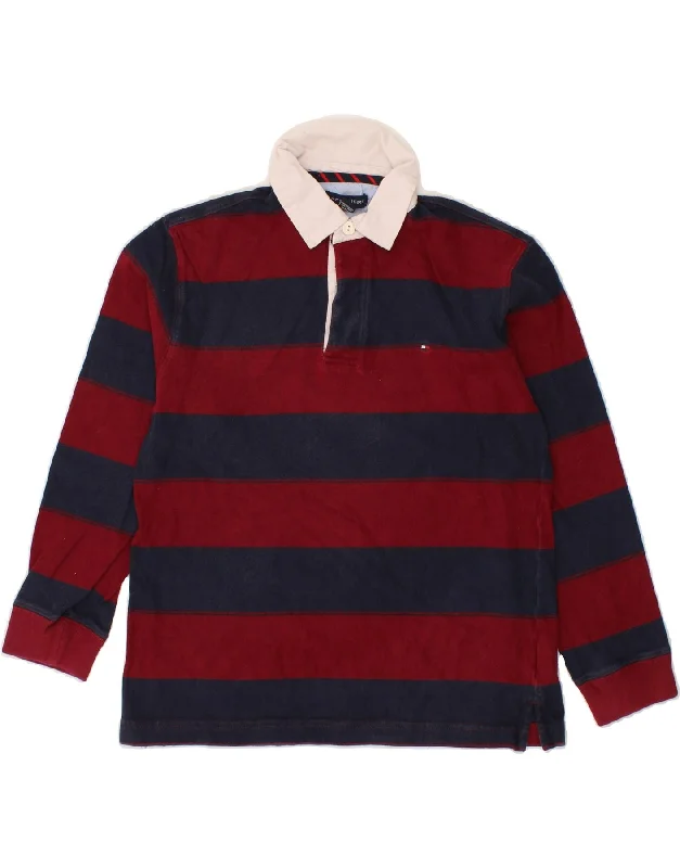 men's short-sleeve polo shirts -TOMMY HILFIGER Boys Long Sleeve Polo Shirt 9-10 Years Medium Navy Blue