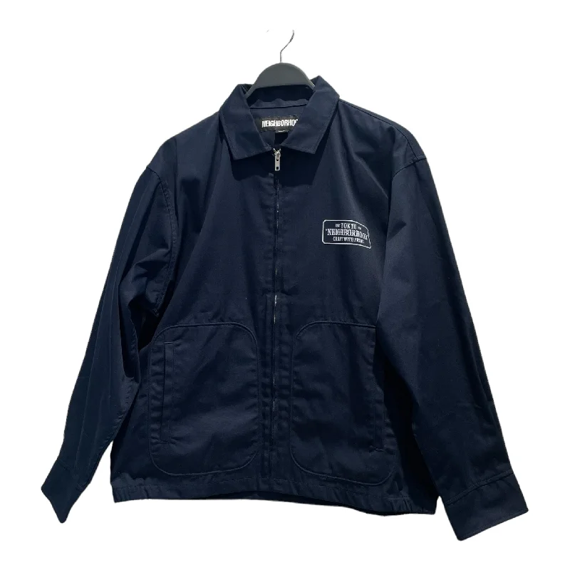 men's peacoats -NEIGHBORHOOD/Jacket/M/Navy/Polyester/222TSNH-JKM03/222TSNH-JKM03